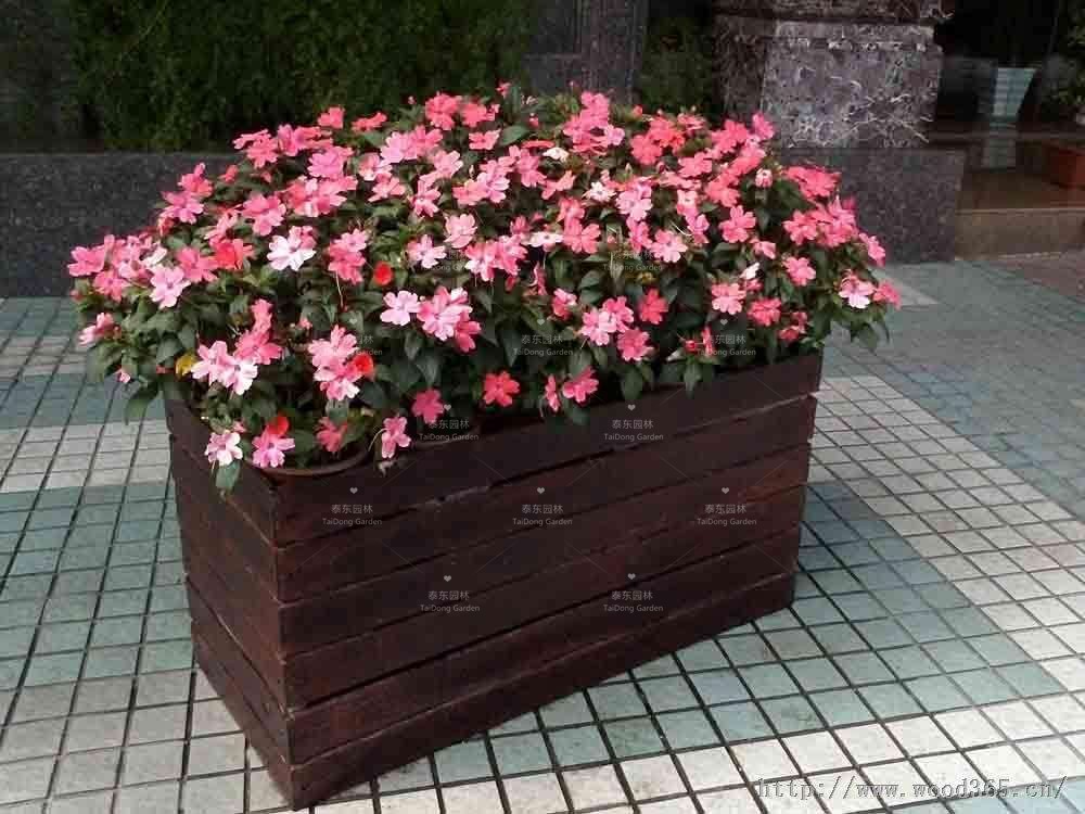木質花箱